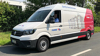 Service vehicle for local service and maintenance of FUNKE heat exchangers  