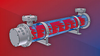 Sectional illustration FUNKE electric oil pre-heater