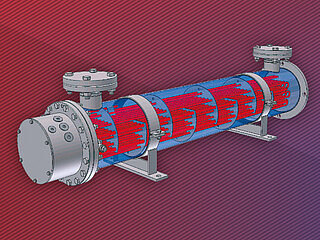 Sectional illustration FUNKE electric oil pre-heater